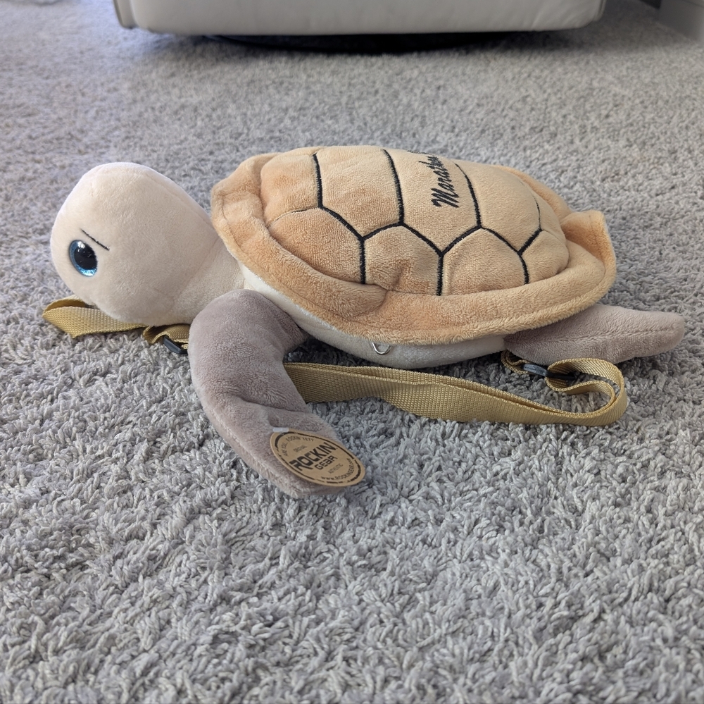 NWT Kids plush turtle backpack